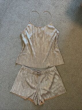 NWT VS Shimmery Cami & Short Sleep Set